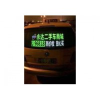 专业发布上海出租车后窗背投广告，夜晚更加引人关注